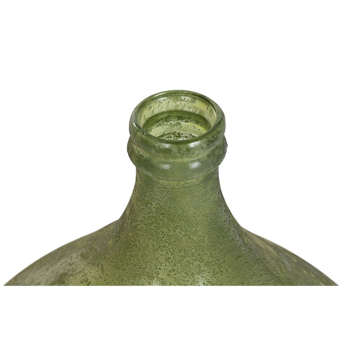 Vase Home ESPRIT Vert Cristal recyclé Finition vieillie 40 x 40 x 56 cm