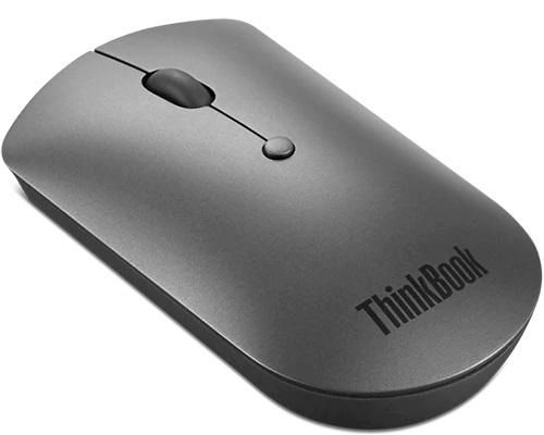 Lenovo ThinkBook Souris Silencieuse Bluetooth 5.0 - Détection Optique 2400 DPI Max - 61 g - Souris sans Fil