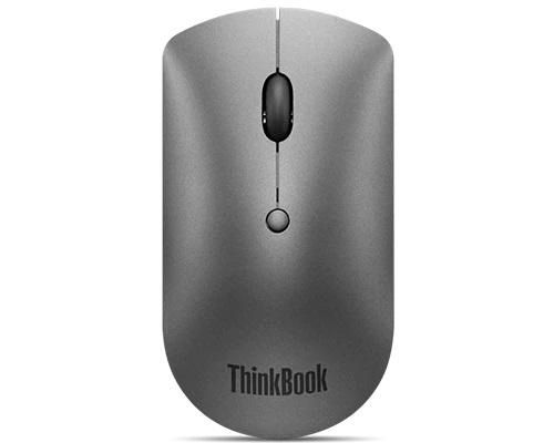 Lenovo ThinkBook Souris Silencieuse Bluetooth 5.0 - Détection Optique 2400 DPI Max - 61 g - Souris sans Fil