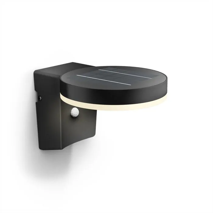 Philips Zonal - Applique murale extérieure solaire LED haute efficacité - Éclairage durable pour toutes saisons