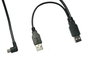 MicroConnect Câble répartiteur USB 2.0 A mâle vers USB A mâle + Mini USB mâle pour Wacom - 3 mètres (câble principal 30 cm + câble dérivé 270 cm) - Charge et transfert de données