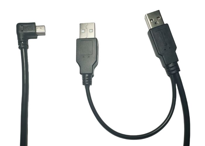 MicroConnect Câble répartiteur USB 2.0 A mâle vers USB A mâle + Mini USB mâle pour Wacom - 3 mètres (câble principal 30 cm + câble dérivé 270 cm) - Charge et transfert de données