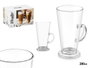 Vivalto Verre à Latte en Verre Transparent 280 ml 10 x 14 x 8 cm (Set de 24)