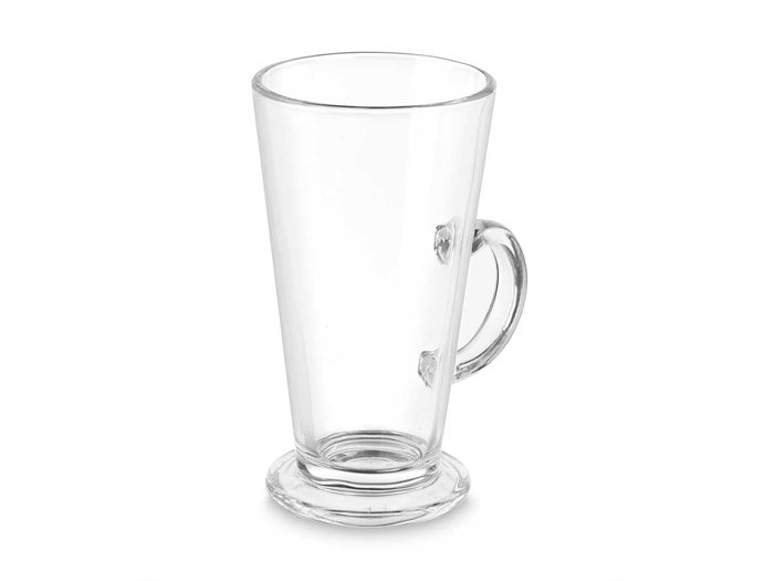 Vivalto Verre à Latte en Verre Transparent 280 ml 10 x 14 x 8 cm (Set de 24)