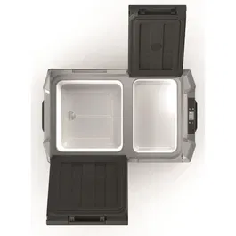 EZA Glacière électrique BLIZZ-E DUAL 39L, double zone -20°C à +20°C, Bluetooth, 12V/24V, 39 litres, polypropylène, noir/gris