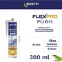 Bostik Flexpro PU811 - Mastic-colle polyuréthane blanc 300 ml - Intérieur et extérieur - Tous matériaux - Étanchéité et fixation haute performance