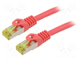 LANBERG Cordon de raccordement Cat 6a S/FTP rouge 1,5m RJ45