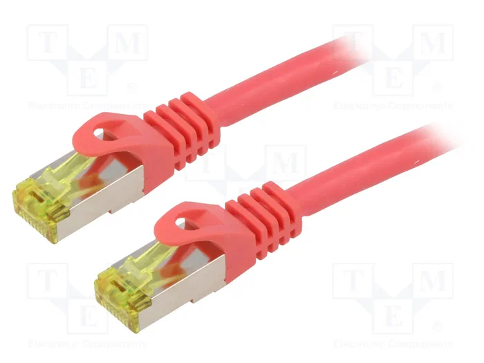 LANBERG Cordon de raccordement Cat 6a S/FTP rouge 1,5m RJ45 LANBERG Cordon de raccordement Cat 6a S/FTP rouge 1,5m RJ45