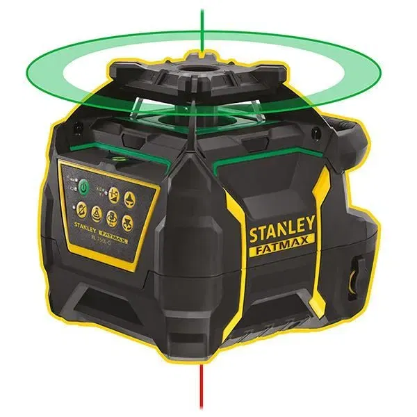Stanley Fatmax Niveau laser rotatif FMHT77448-1 - Kit complet avec mallette Pro-Stack, lunettes, cible et support - Autonome Li-ion, IP66, inclinaison, portée 80m Stanley Fatmax Niveau laser rotatif FMHT77448-1 - Kit complet avec mallette Pro-Stack, lunettes, cible et support - Autonome Li-ion, IP66, inclinaison, portée 80m