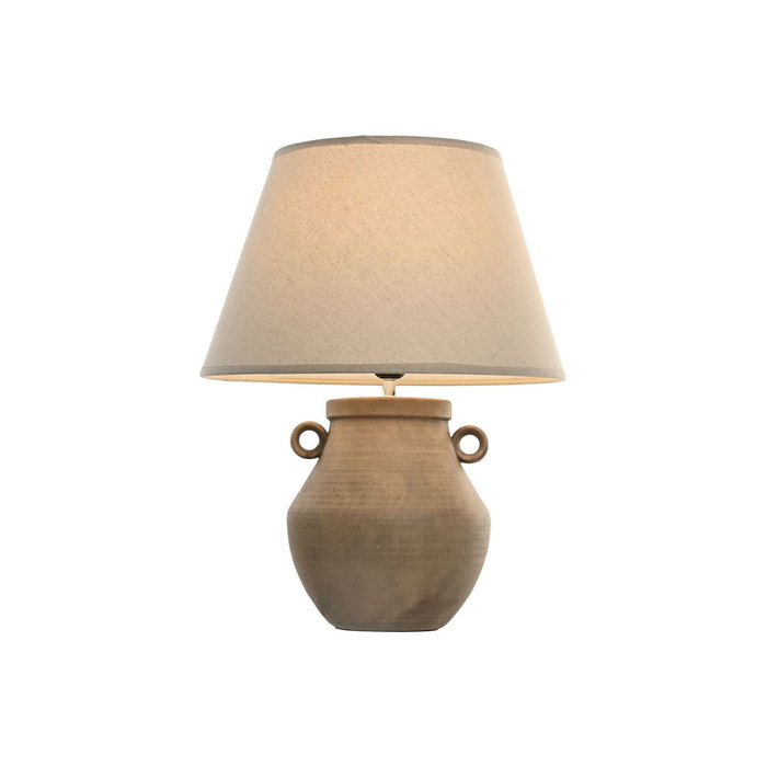 Écran de lampe Home ESPRIT Beige Lin Métal 40 x 40 x 25 cm (2 Unités)