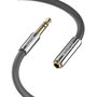 Lindy Rallonge Audio Jack 3.5mm Cromo Line 1m Noir Anthracite
