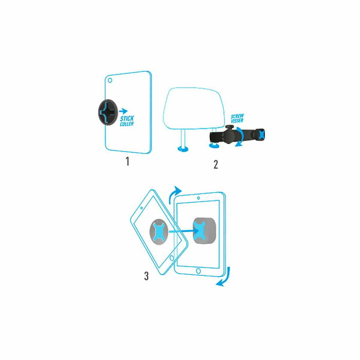 Mobilis Support pour Tablette pour Voiture 44005 Mobilis Support pour Tablette pour Voiture 44005