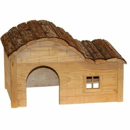 Kerbl Maison pour Rongeurs avec Toit Galbé Nature Beige