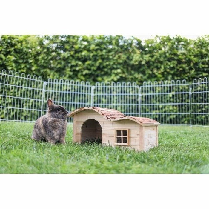 Kerbl Maison pour Rongeurs avec Toit Galbé Nature Beige