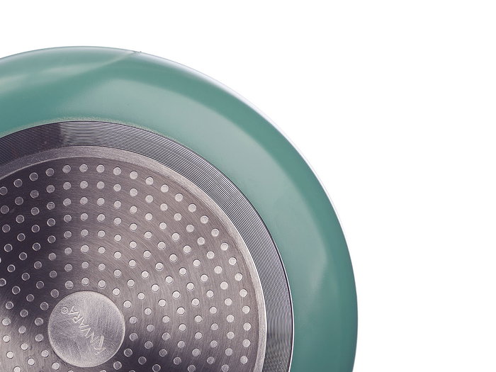Kinvara Poêle à Induction Antiadhésive Aluminium Pressé 30 cm Argent (Set de 6)