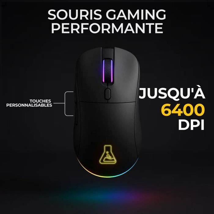 The G-Lab COMBO TUNGSTEN EX Pack clavier et souris sans fil RGB Noir The G-Lab COMBO TUNGSTEN EX Pack clavier et souris sans fil RGB Noir