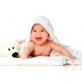 IRISANA Serviette en microfibre pour bébé avec capuche