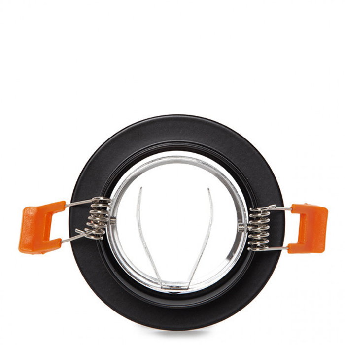 Bague Projecteur Downlight Rond GU10 Ø84mm - Noir