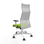 Piqueras y Crespo Chaise de Bureau Albacete Pistache et Blanc