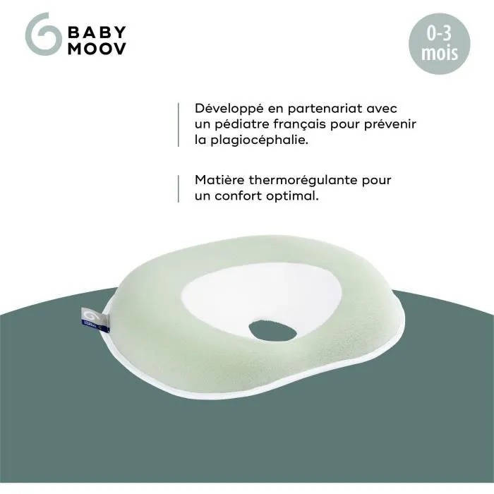 Babymoov Repose-tête pour bébé Cosyhead Coton Bio Certifié Oeko-Tex Vert Sauge Babymoov Repose-tête pour bébé Cosyhead Coton Bio Certifié Oeko-Tex Vert Sauge