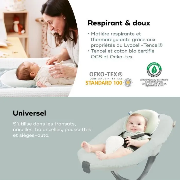 Babymoov Repose-tête pour bébé Cosyhead Coton Bio Certifié Oeko-Tex Vert Sauge Babymoov Repose-tête pour bébé Cosyhead Coton Bio Certifié Oeko-Tex Vert Sauge