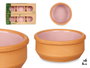 La Dehesa Set de 6 Casseroles en Terre Cuite 8 cm Rose - 17 x 4,5 x 24,5 cm (Set de 10)