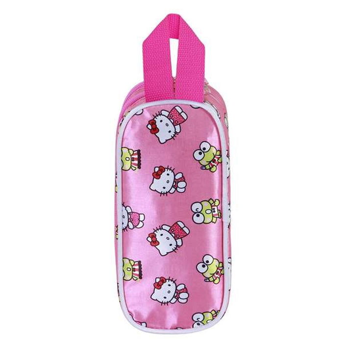 Trousse Fourre-Tout Double Hello Kitty Rose