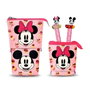 Karactermania - Étui à crayons portable et convertible avec 2 stylos effaçables 10 couleurs - Thème Minnie Mouse - Dimensions 7 x 11,5 x 17 cm