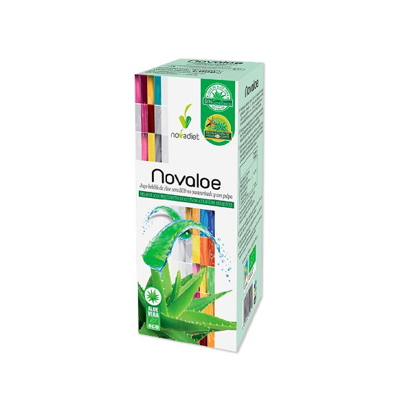 NOVADIET NOVALOE Jus d'aloe vera avec pulpe 1L NOVADIET NOVALOE Jus d'aloe vera avec pulpe 1L