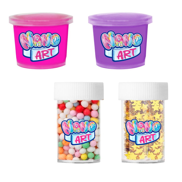 Bizak Nano Art Kit Creativo Mix Y Play 64528143 - Kit Essentiel pour Créer, Gonfler et Décorer des Figurines en Nano Tape, Loisir Créatif DIY, Recommandé à Partir de 8 Ans