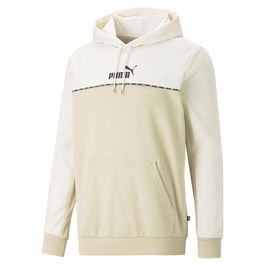Sweat à capuche homme Puma Essentials Block X Tape Beige