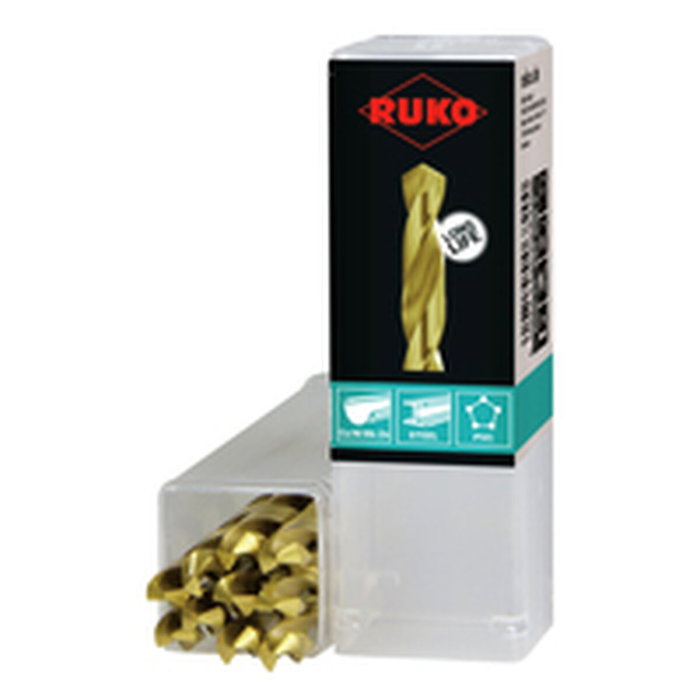 RUKO Foret à métaux hélicoïdal 5 mm, lot de 10