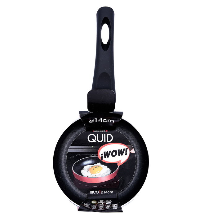 Quid Poêle Mini 14 cm Aluminium Estampé Rico - Induction, Vitrocéramique, Électrique, Gaz - PFOA Free Quid Poêle Mini 14 cm Aluminium Estampé Rico - Induction, Vitrocéramique, Électrique, Gaz - PFOA Free