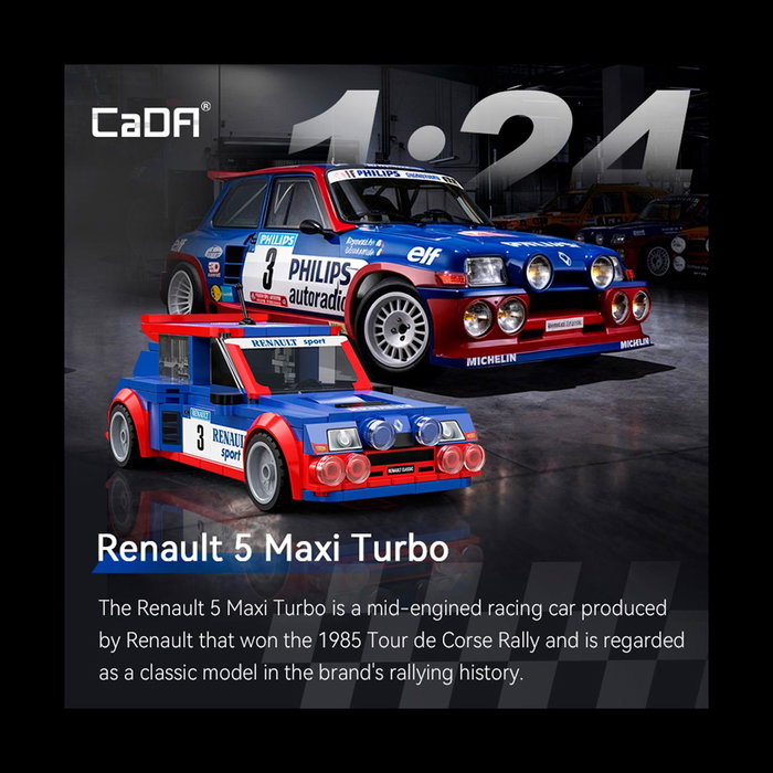 CADA Renault 5 Maxi Turbo Échelle 1:24