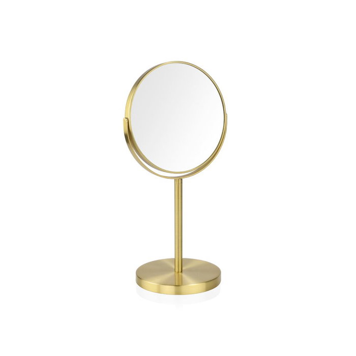 Andrea House Miroir rond sur pied métal doré grossissant x5 Ø17 cm avec pied Ø14 cm Andrea House Miroir rond sur pied métal doré grossissant x5 Ø17 cm avec pied Ø14 cm