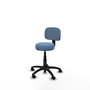 PIQUERAS Y CRESPO Chaise de bureau Llanos bleu ciel avec mécanisme Contact Lama