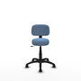 PIQUERAS Y CRESPO Chaise de bureau Llanos bleu ciel avec mécanisme Contact Lama