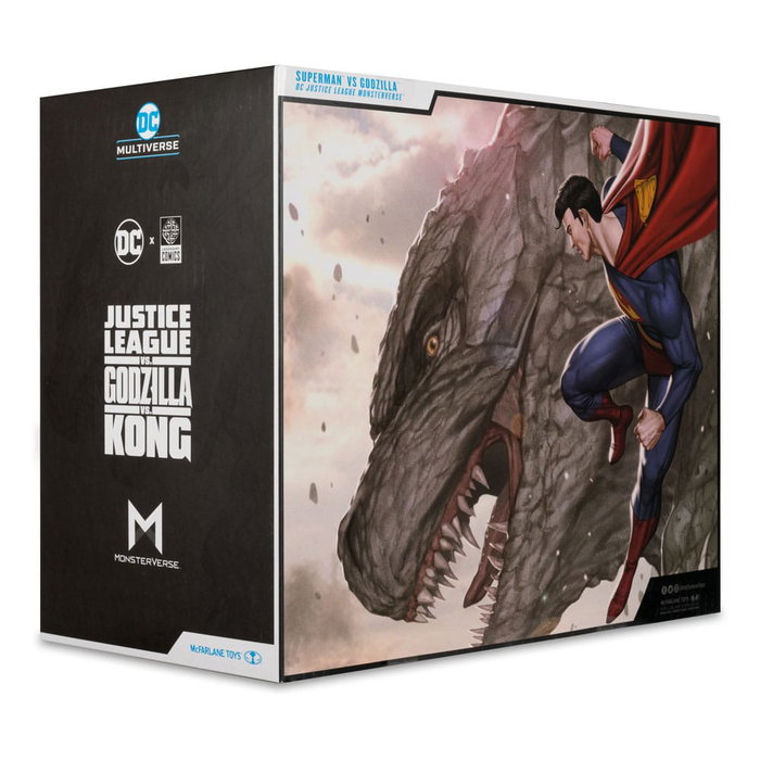 McFarlane Toys DC Justice League Monsterverse Pack de 2 figurines Superman Vs. Godzilla