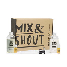 Mix & Shout Routine Réparation Cheveux Bouclés Lot 4 Pcs - Shampooing, Après-Shampooing, Boosters Refresh & Renew - Pour Cheveux Abîmés, Contrôle Frisottis, Hydratation Intense