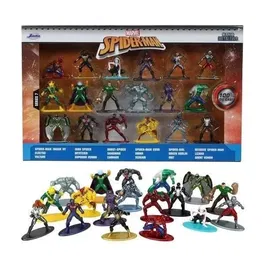JADA - Figurines Spiderman 4 cm - Coffret de 18 pièces en métal - Pour enfants dès 3 ans - Réf. 253225027