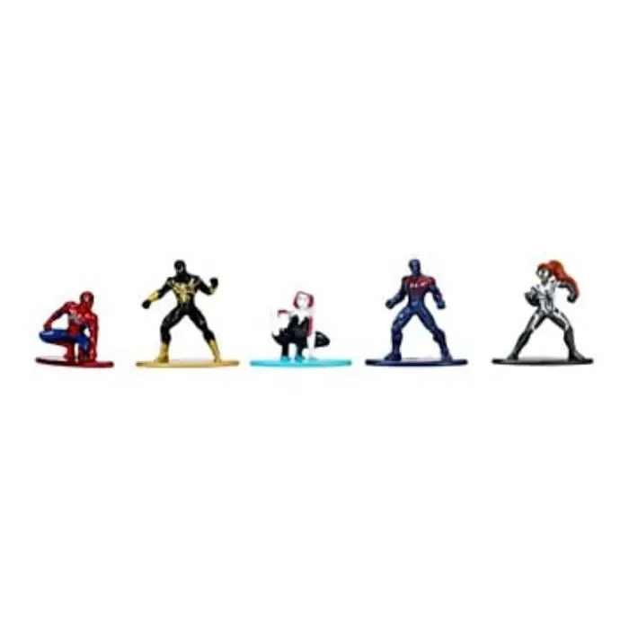 JADA - Figurines Spiderman 4 cm - Coffret de 18 pièces en métal - Pour enfants dès 3 ans - Réf. 253225027