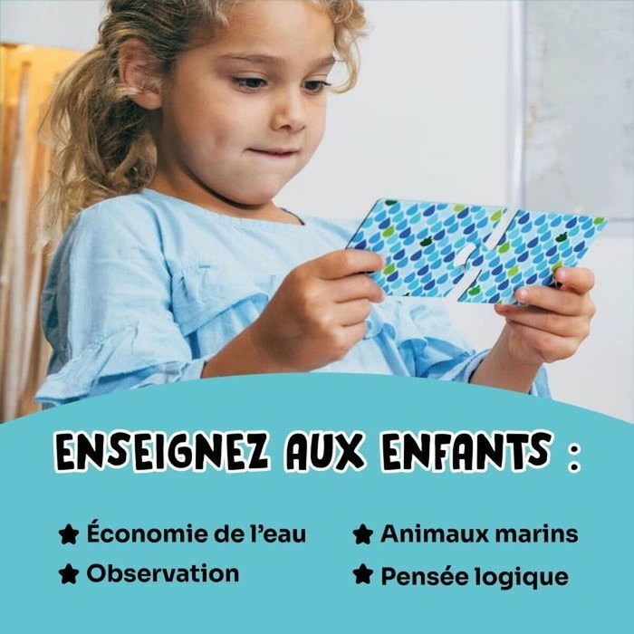 Adventerra Ecologic Puzzle Saving Water - Mini-puzzle éducatif Préservation de l'eau