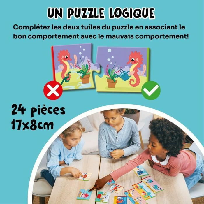 Adventerra Ecologic Puzzle Saving Water - Mini-puzzle éducatif Préservation de l'eau