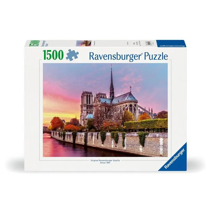 Ravensburger Puzzle Pittoresque Notre-Dame Bleu, 1500 pièces Ravensburger Puzzle Pittoresque Notre-Dame Bleu, 1500 pièces