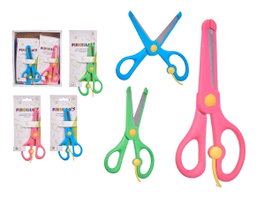 Pincello Ciseaux Enfant Sécurité 6x14x1 cm Plastique Acier Couleurs Aléatoires (Set de 48)