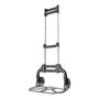Edm Chariot de transport pliable renforcé max 60 kg, roues Ø12 cm, aluminium