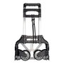 Edm Chariot de transport pliable renforcé max 60 kg, roues Ø12 cm, aluminium