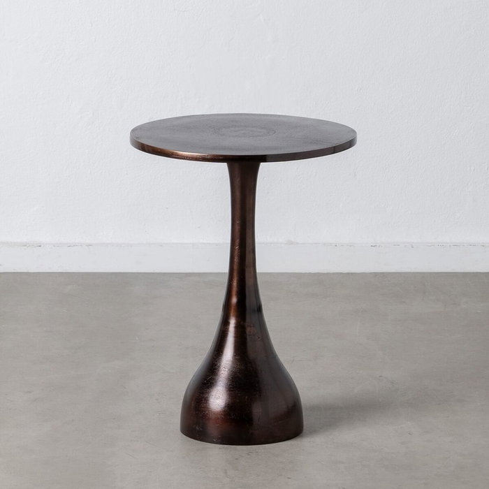 BigBuy Home Table d'appoint Cuivre Ronde