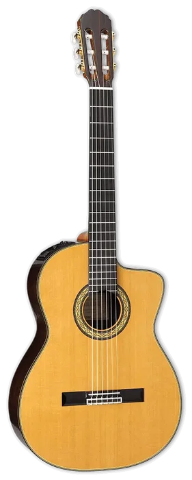 Takamine EH5C Hirade Concert Classic Guitare Classique Électro-Acoustique Cutaway Nature