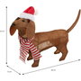 Figurine Décorative BASIC & CO Marron Chien Bonnet de Père Noël 70 x 12 x 43 cm